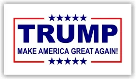 TRUMP Flag Decal / Sticker 02