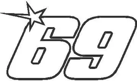 69 Nicky Hayden Decal / Sticker