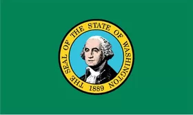 Washington State Flag Decal / Sticker 01