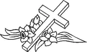 Cross Decal / Sticker 01