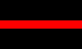 Thin Red Line 1/2 Inch (0.5) Thick Decal / Sticker 02