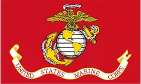 Marines Flag Decal / Sticker 04