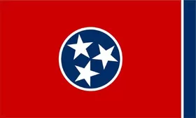 Tennessee Flag Decal / Sticker 01