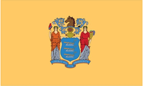 New Jersey State Flag Decal / Sticker 01