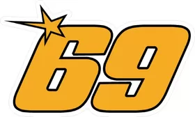 69 Nicky Hayden Decal / Sticker d