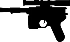 Star Wars Gun Decal / Sticker 02