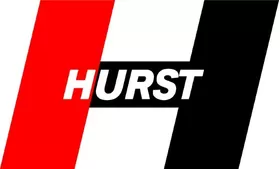 Black and Red Vintage Hurst Decal / Sticker 17