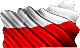 Polish Flag Waving Decal / Sticker
