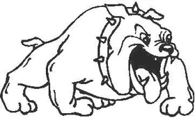 Bulldog Decal / Sticker 08