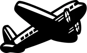 Airplane Decal / Sticker 03