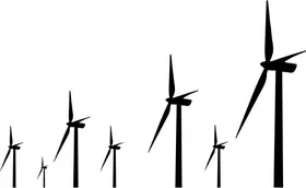 Windmill Decal / Sticker 01