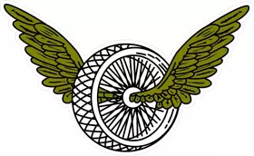 Winged Wheel Decal / Sticker 02