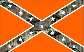 Camouflage Rebel / Confederate Flag Decal / Sticker 54