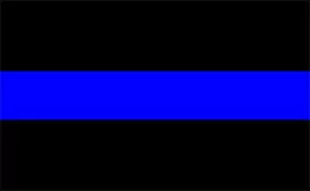 Thin Blue Line Decal / Sticker 09