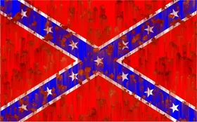 Rusted Rebel / Confederate Flag Decal / Sticker 12