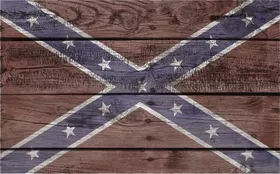 Wood Rebel / Confederate Flag Decal / Sticker 14