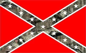 Camouflage Rebel / Confederate Flag Decal / Sticker 53