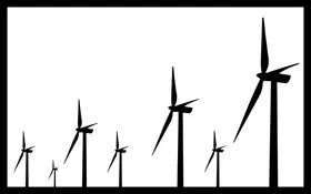 Windmill Decal / Sticker 03