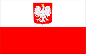 Polish Flag Decal / Sticker 03