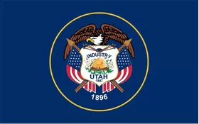 Utah State Flag Decal / Sticker 01