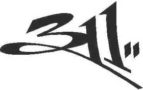 311 Band Decal / Sticker