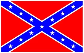 Rebel / Confederate Flag Decal / Sticker 60