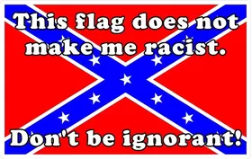 Confederate Flag Does Not Make Me Racist Decal / Sticker