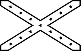 Confederate Flag Decal / Sticker 51