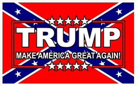 TRUMP Confederate Flag Decal / Sticker 06