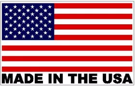 American Flag Made in the USA Decal / Sticker 19