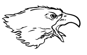 Eagles Mascot Decal / Sticker 5