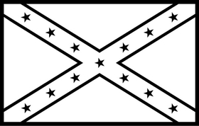 CONFEDERATE / REBEL FLAG DECAL / STICKER 10