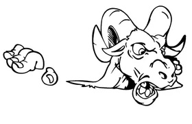 Rams Mascot Decal / Sticker