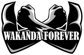 Black Panther Wakanda Forever Decal / Sticker 07