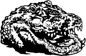 Gators Head Mascot Decal / Sticker 10