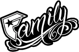 Famous Family Decal / Sticker