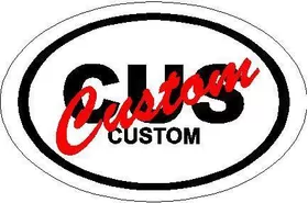 CUSTOM Country Oval Decal / Sticker