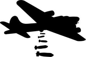 Bomber Airplane Decal / Sticker 02