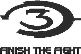 Halo Finish The Fight Decal / Sticker 04