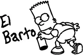 El Barto Decal / Sticker