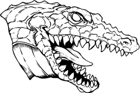 Gators Head Mascot Decal / Sticker 07