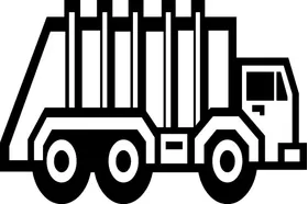 Garbage Truck Decal / Sticker 01