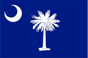 South Carolina Flag Decal / Sticker 01