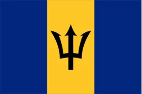 Barbados Flag Decal / Sticker 01