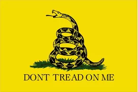 Gadsden Flag Don't Tread on Me Decal / Sticker 01