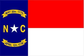 North Carolina Flag Decal / Sticker 01