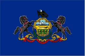 Pennsylvania State Flag Decal / Sticker 01