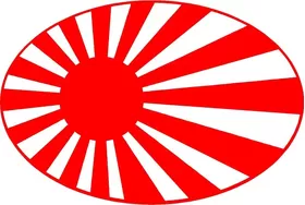 Japan Rising Sun Decal / Sticker 03