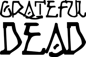 Grateful Dead Lettering Decal / Sticker 15