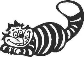 Cheshire Cat Decal / Sticker 04